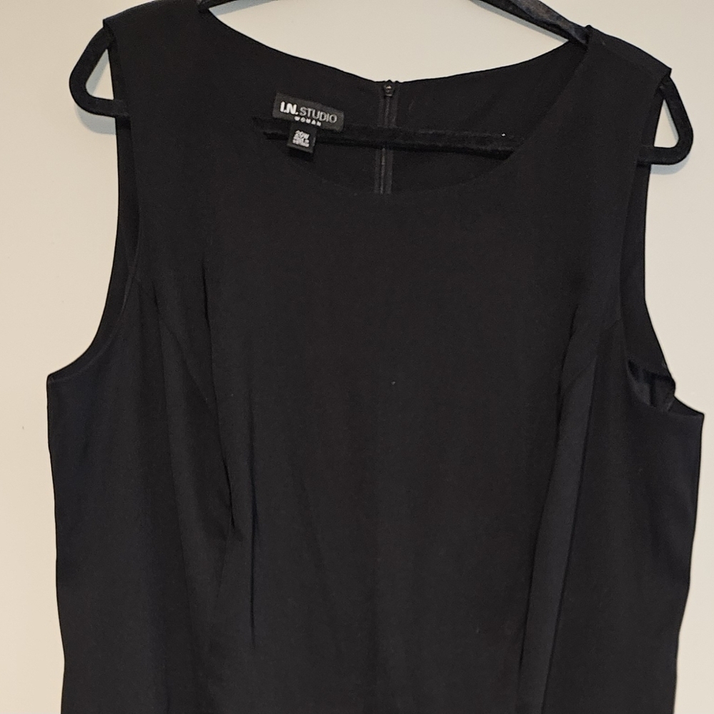 Solid Black Shift dress /suit dress